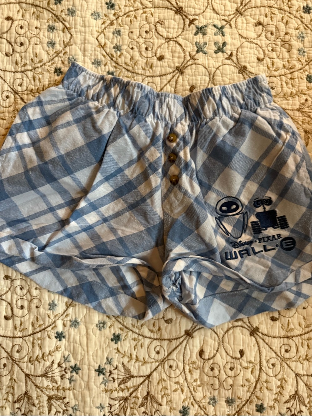 Disney WALL·E Blue Plaid Women’s Shorts